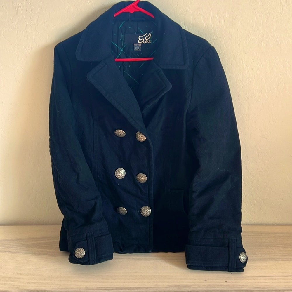 Vintage fox racing winter coat jacket